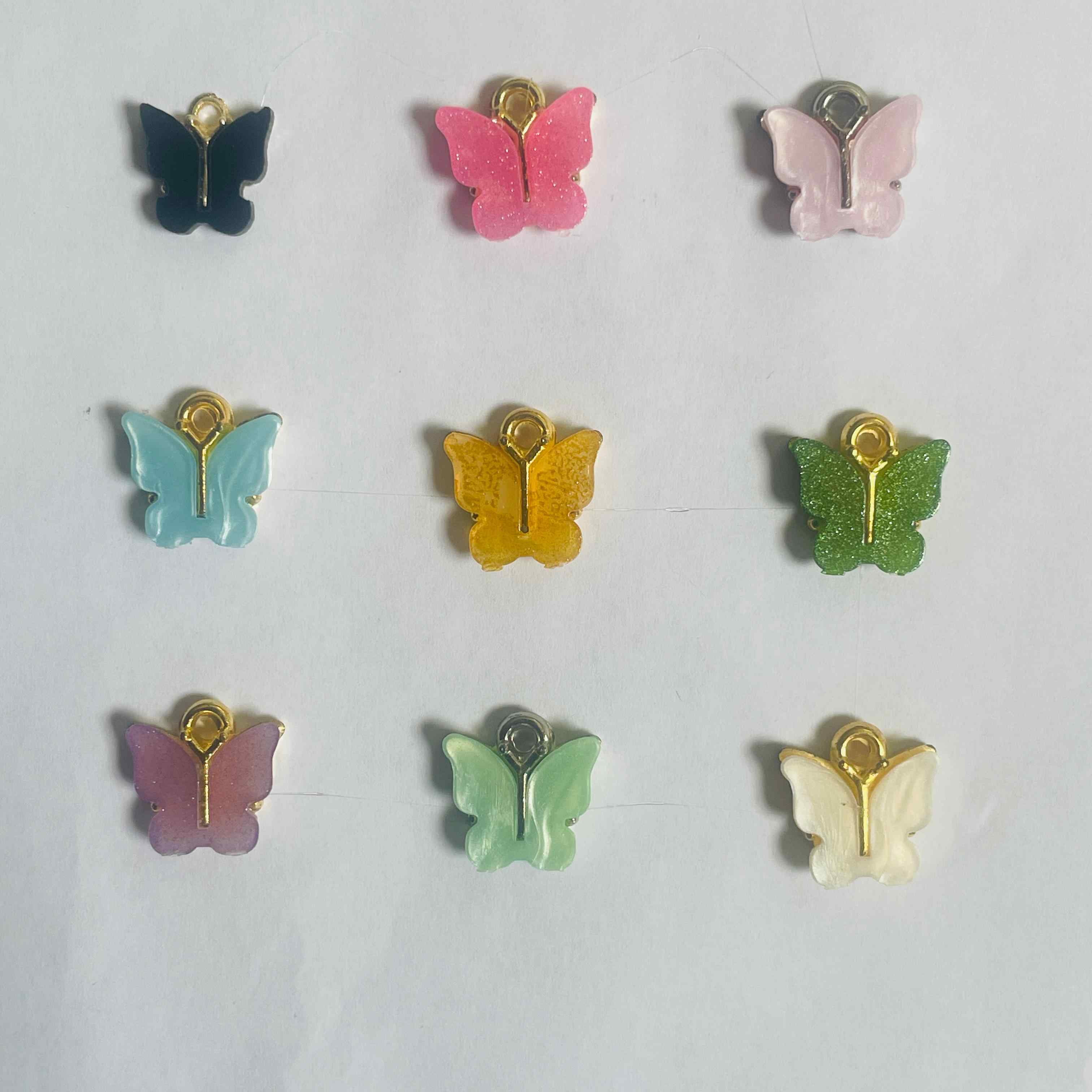 Resin Butterfly Charms
